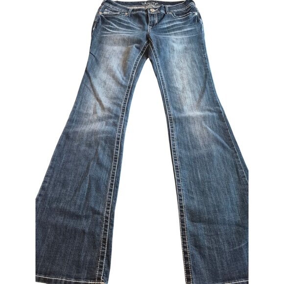 Vanity Flare Leg Jeans Size 29W/35L - Picture 2 of 4